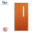 solid wooden fire rated flat safety door design with bm trada